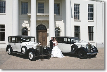 Aristocars Rolls Royce Phantoms outside Hylands House